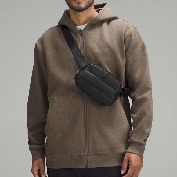 Men Women Lululemon Everywhere Belt Bag 1L Black Wunder Puff - Picture 5 of 10